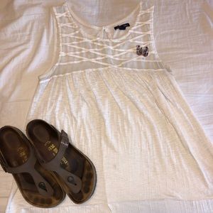 American Eagle Mesh Tank